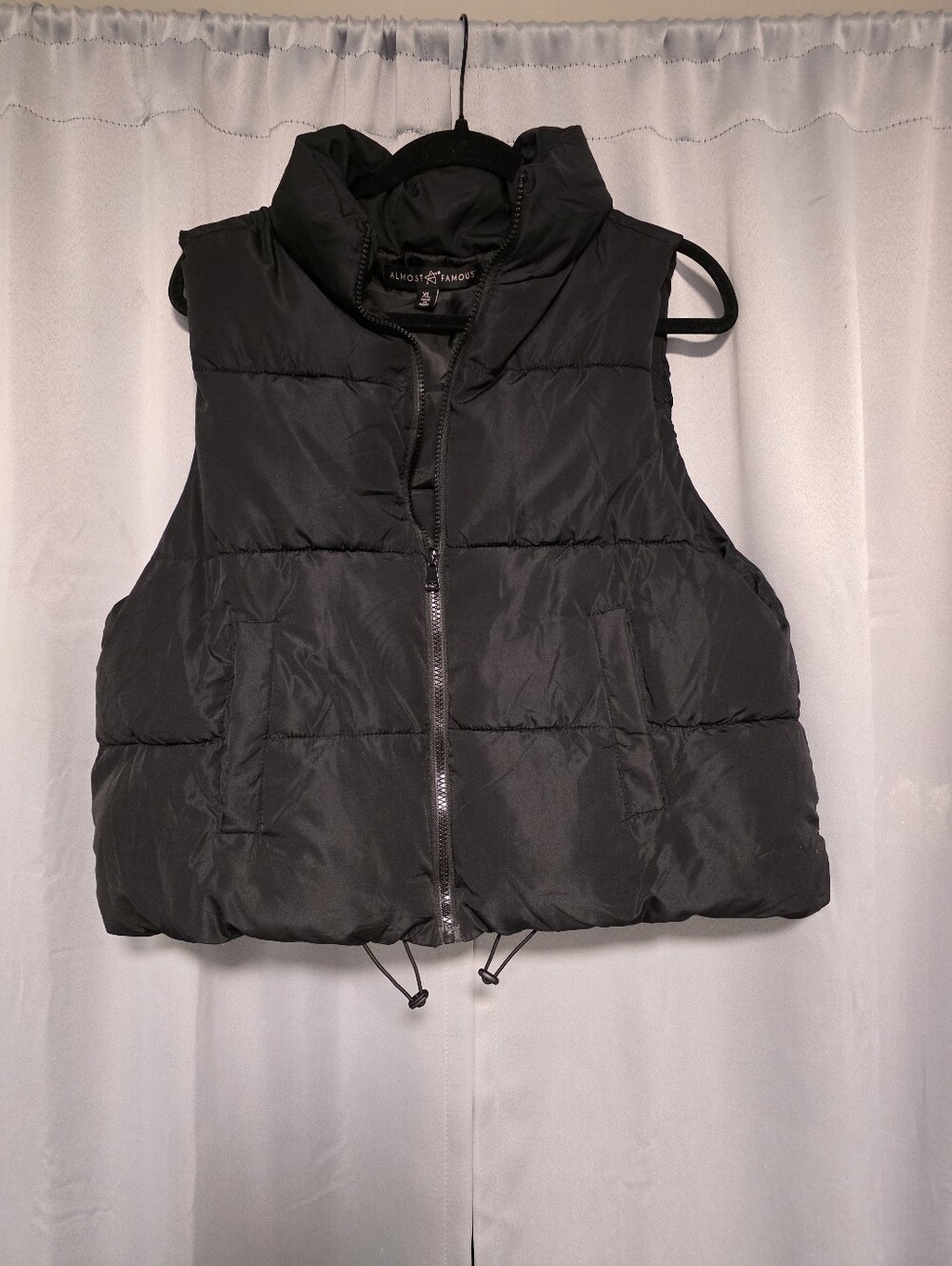 Almost Famous Black Puffer Vest - Women's XL
